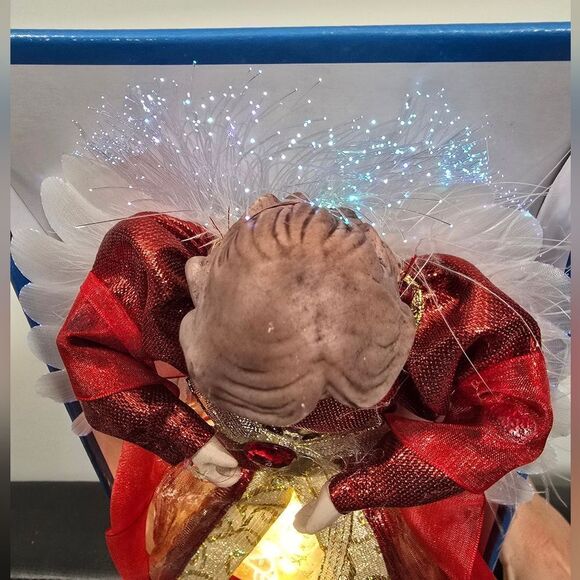 Holiday Style - 12" - LED Fiber Optic Angel Christmas Tree Topper -  New - Picture 2 of 8